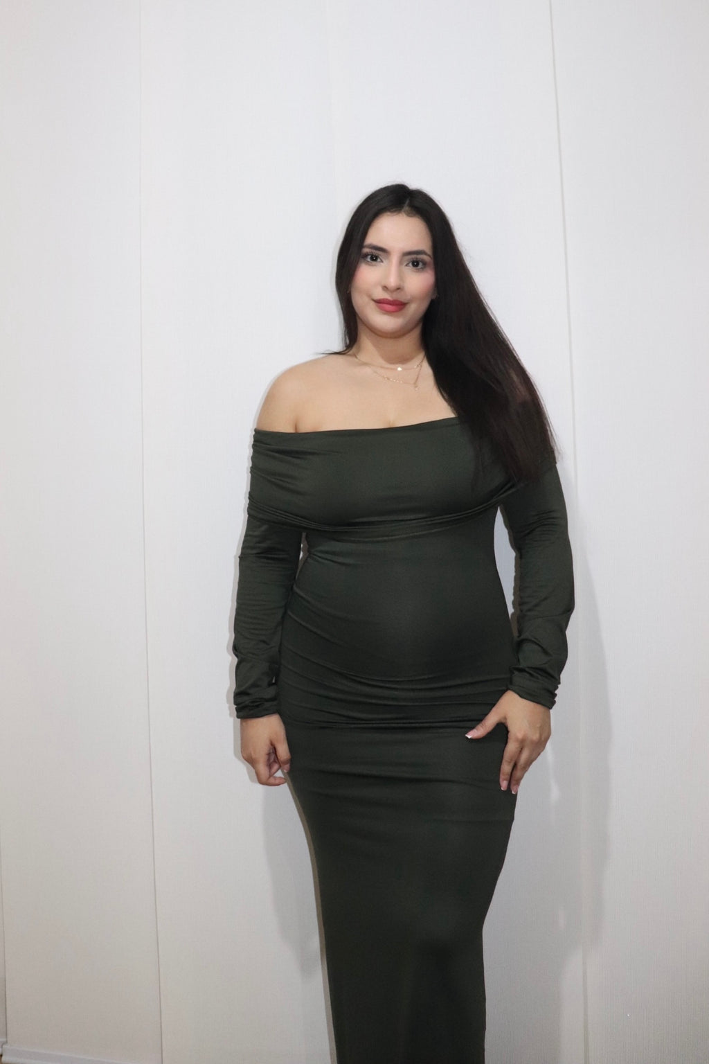 Vestido Esmeralda Off Shoulder