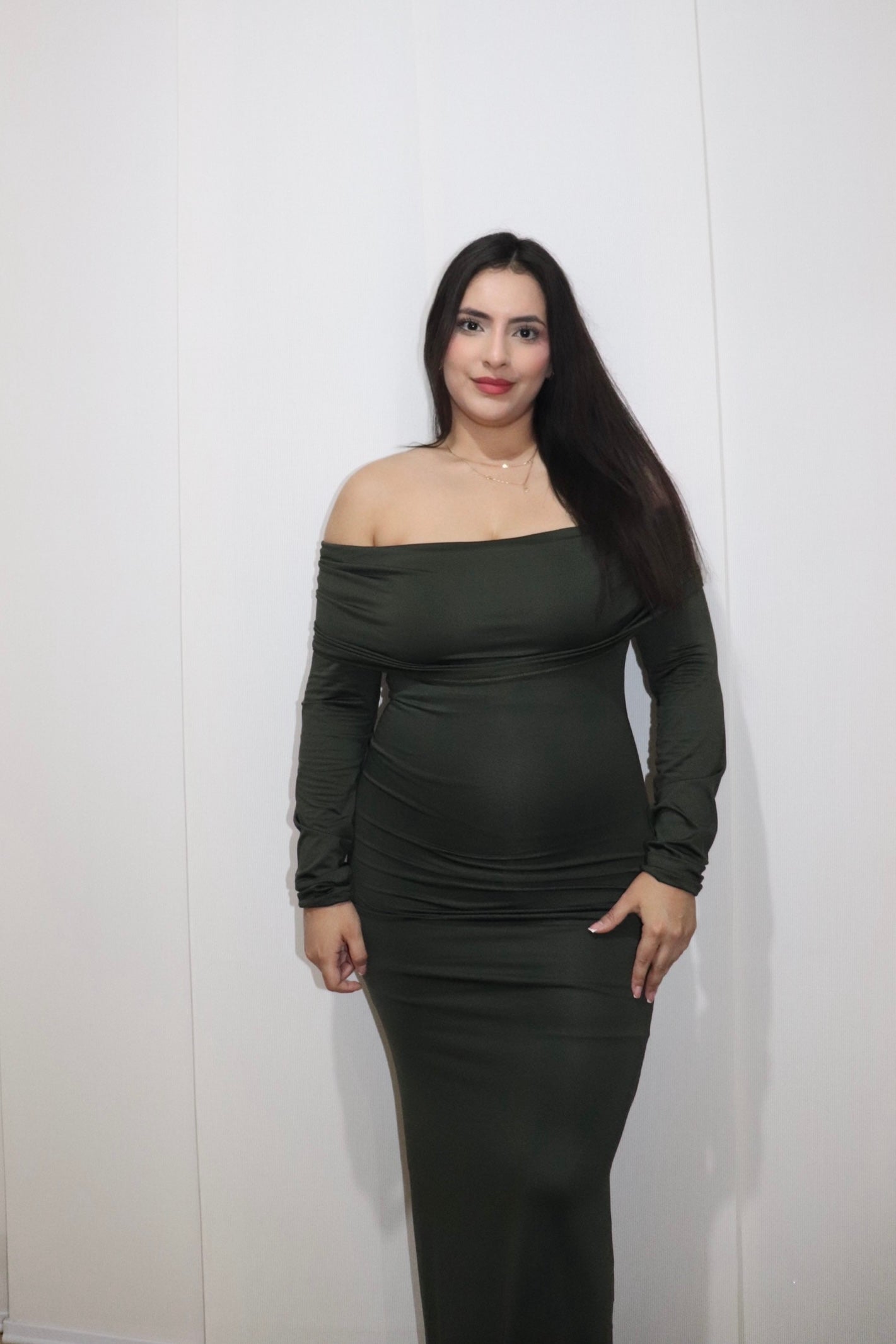 Vestido Esmeralda Off Shoulder