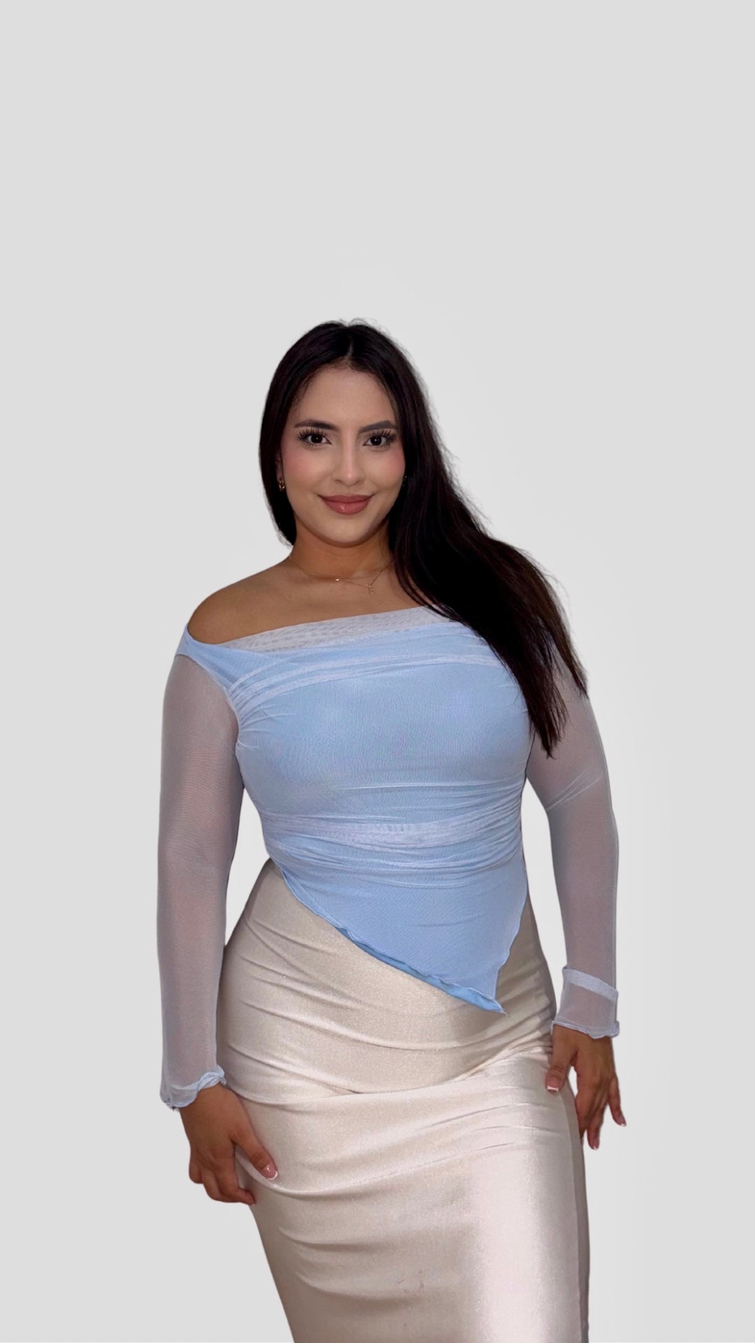 Blusa Brisa Baby Blue